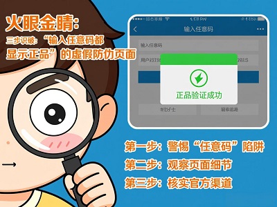 火眼金睛：三步识破&ldquo;输入任意码都显示正品&rdquo;的虚假防伪页面