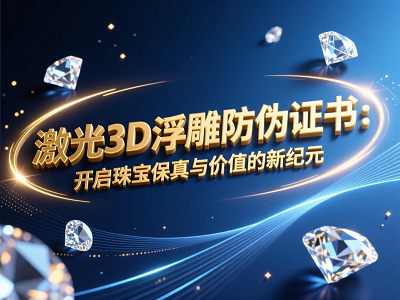 激光3D浮雕防伪证书：开启珠宝保真与价值的新纪元