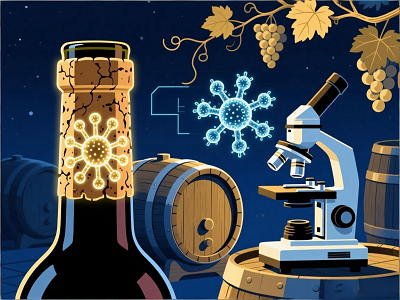 瓶塞上的隐形卫士：揭秘欧洲酒庄微生物群落防伪黑科技